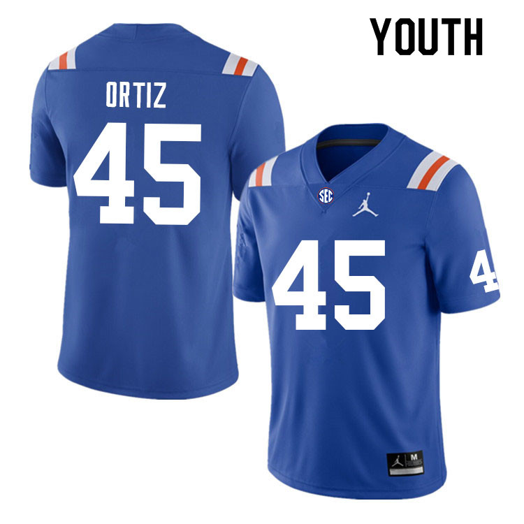 Youth #45 Marco Ortiz Florida Gators College Football Jerseys Sale-Throwback